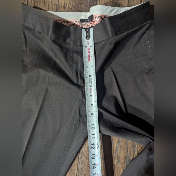 Elie Tahari Women's Long Sleeved Collared Lined Two Piece Pant Suit Brown Size 8 - Picture 12 of 16